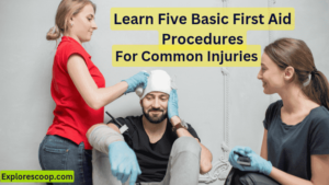 A persong getting first aid for head ijury (5 basic first aid procedures for common injuries)