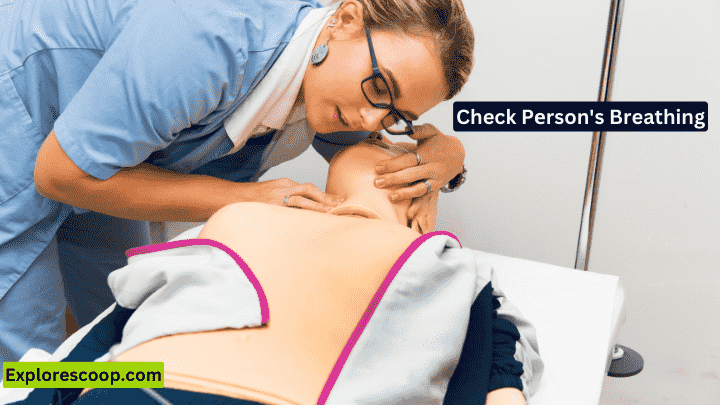 What is the First and Foremost Essential First Aid Factor| 3 Vital First Aid Factors 3 a first aid staff is performing how to check breaths