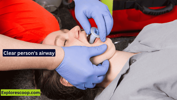 What is the First and Foremost Essential First Aid Factor| 3 Vital First Aid Factors 2 an image showing that a person's airway is cleared