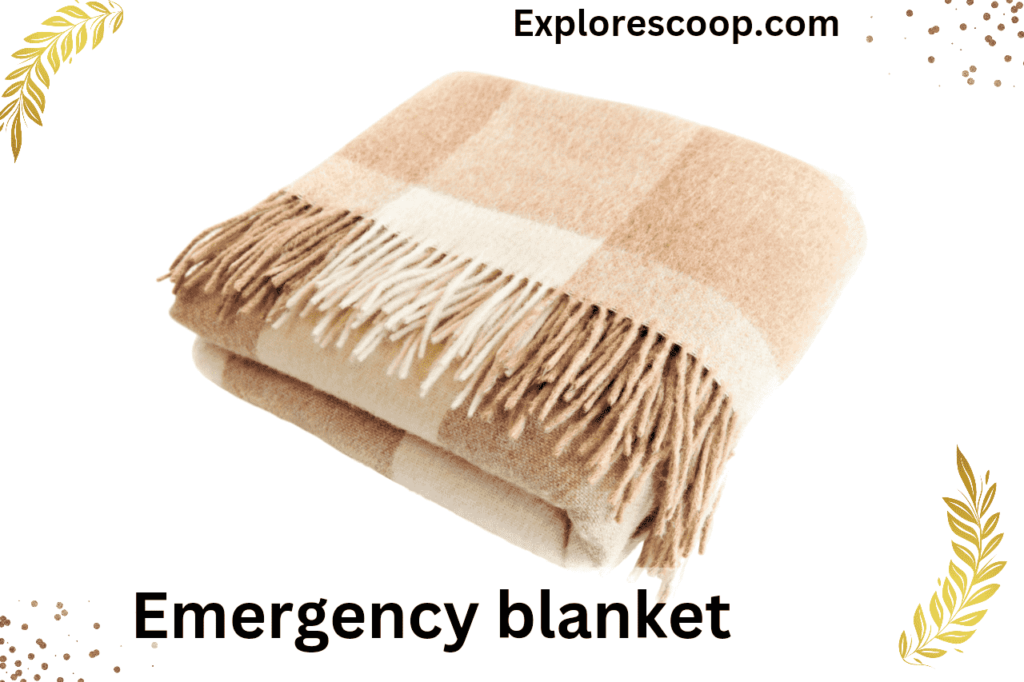 An Image showing Emergency blanket for first aid purpose