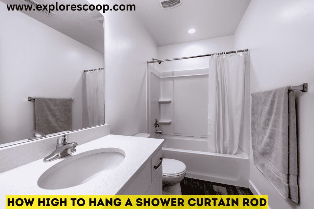 How High to Hang a Shower Curtain Rod