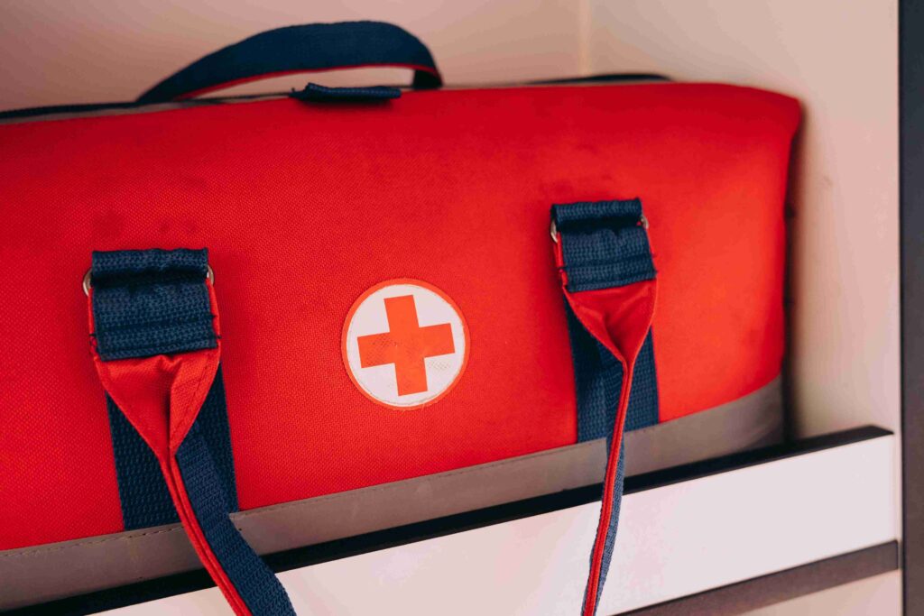 image of a first aid kit for home bag