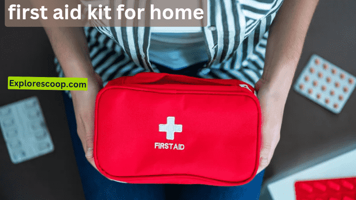 an image showing first aid kit carried by a women