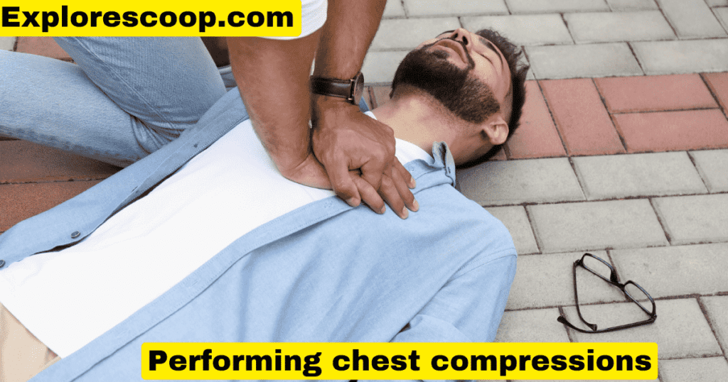 A man performing chest compressions
