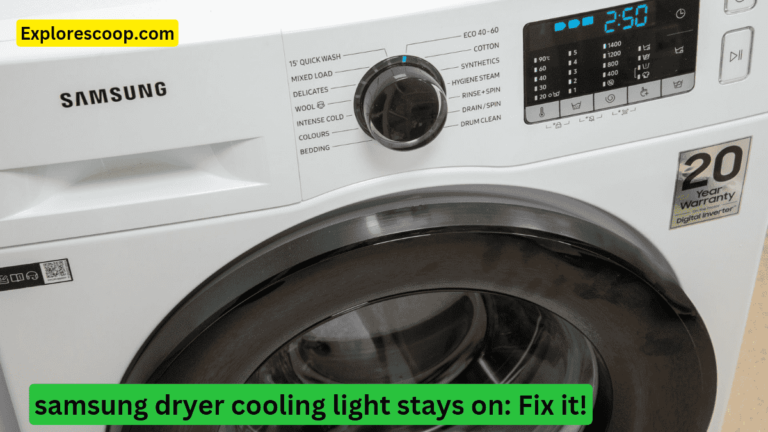 Samsung dryеr cooling light stays on How to Fix It