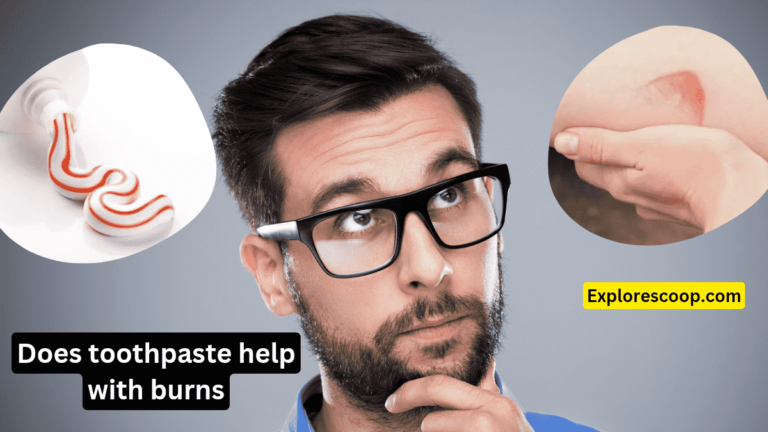 an image showing a man thinking about does toothpaste help with burns Debunk toothpaste on burns myth