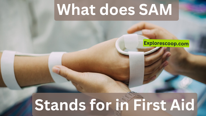 an image showing fractured arm (what does sam stand for in first aid )