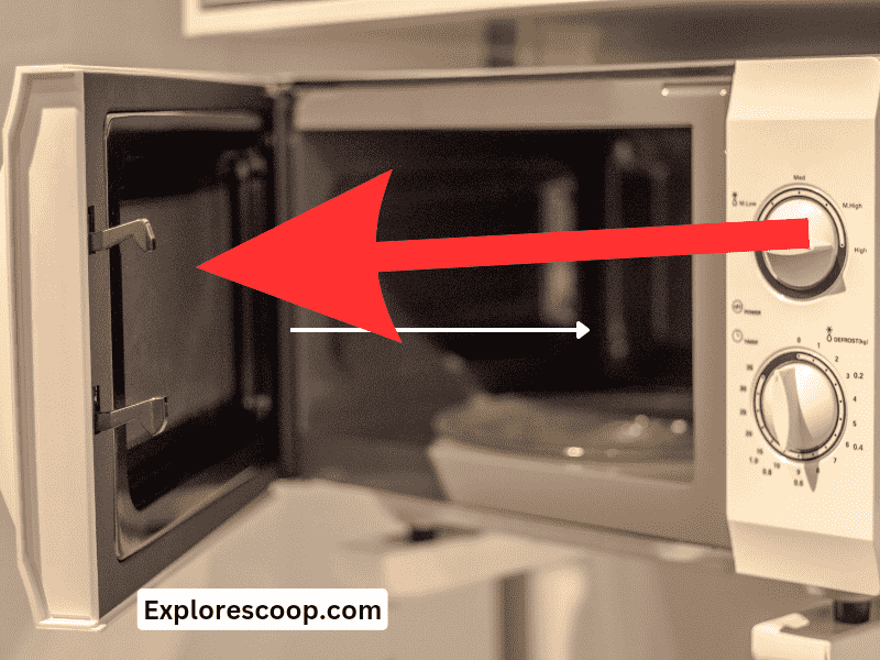 Samsung microwave door latch: How to Fix it in 5 Easy Steps 2 an image showing microwave door open with a visible door latch (samsung microwavе door latch)