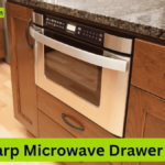 An image of sharp microwave drawer fitted in the kitchen- (Sharp microwave drawer problems)